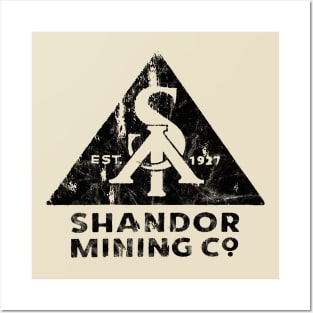 Shandor Mining Co. (Black) Posters and Art